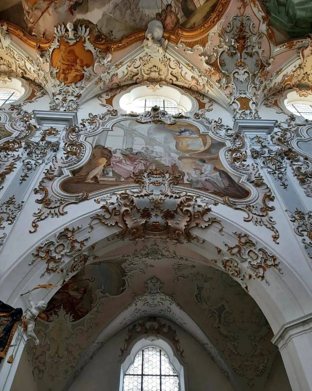 解构100座最美古建筑德国rottenbuch教堂极致完美的罗曼式天花板现场