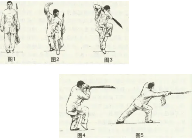 白猿通背拳天罡刀谱(55式图文)_右手_刀刃_刀尖