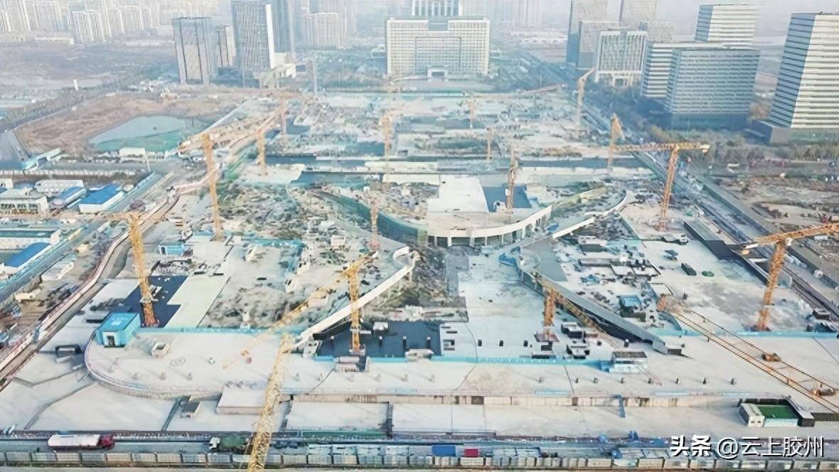 上合示范区上合广场地下空间项目完成土建结构施工