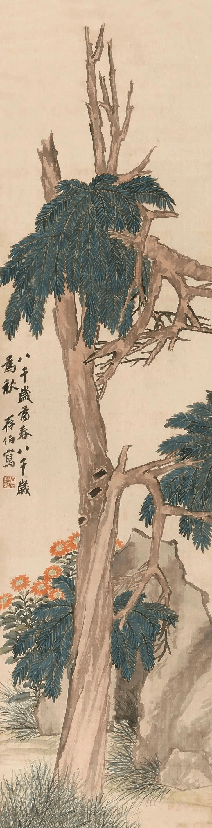 世人淡忘的清代画家笔下的没骨花鸟画浓艳酣畅