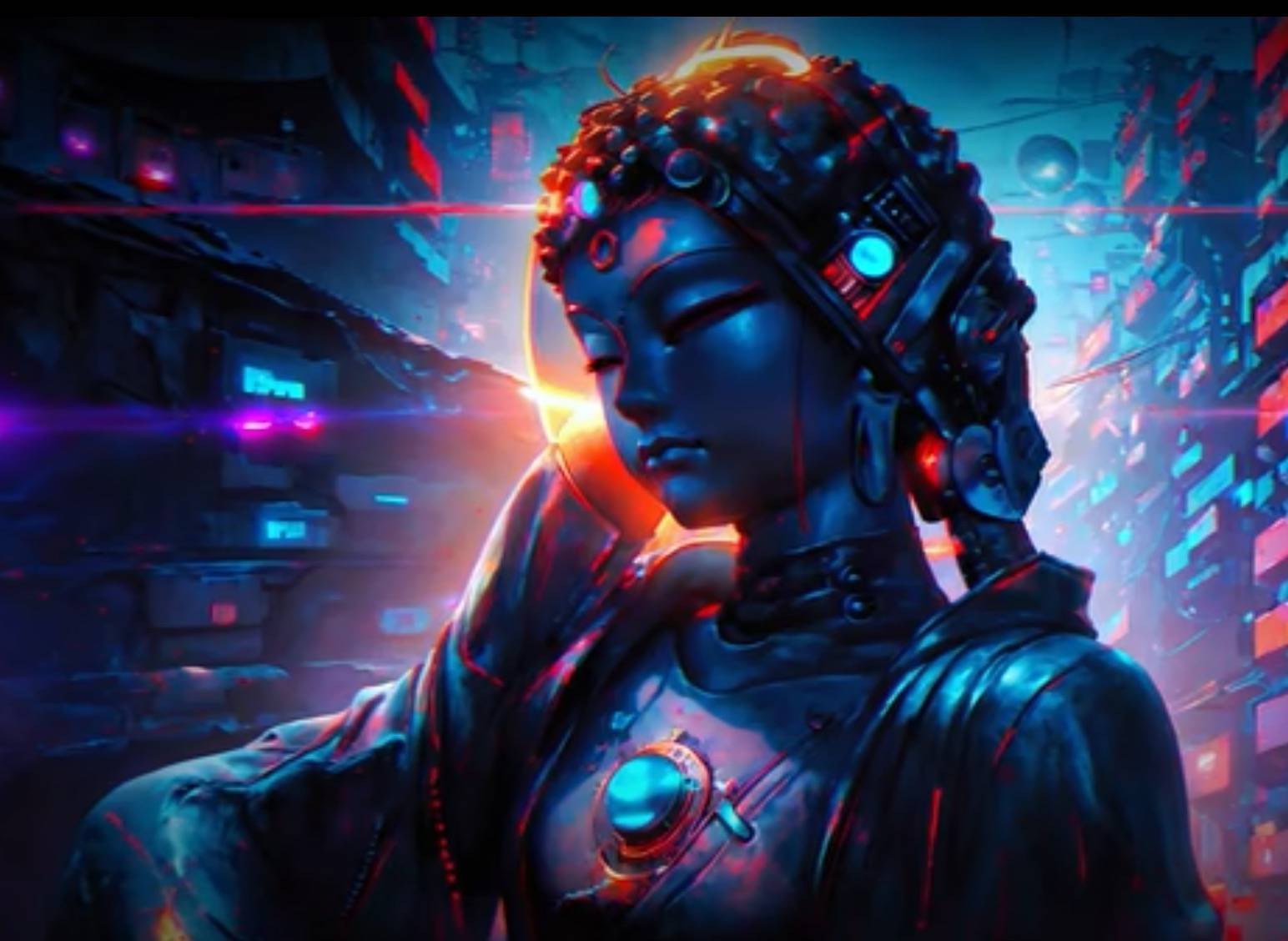 赛博菩萨电子音乐女人与仿生鬼