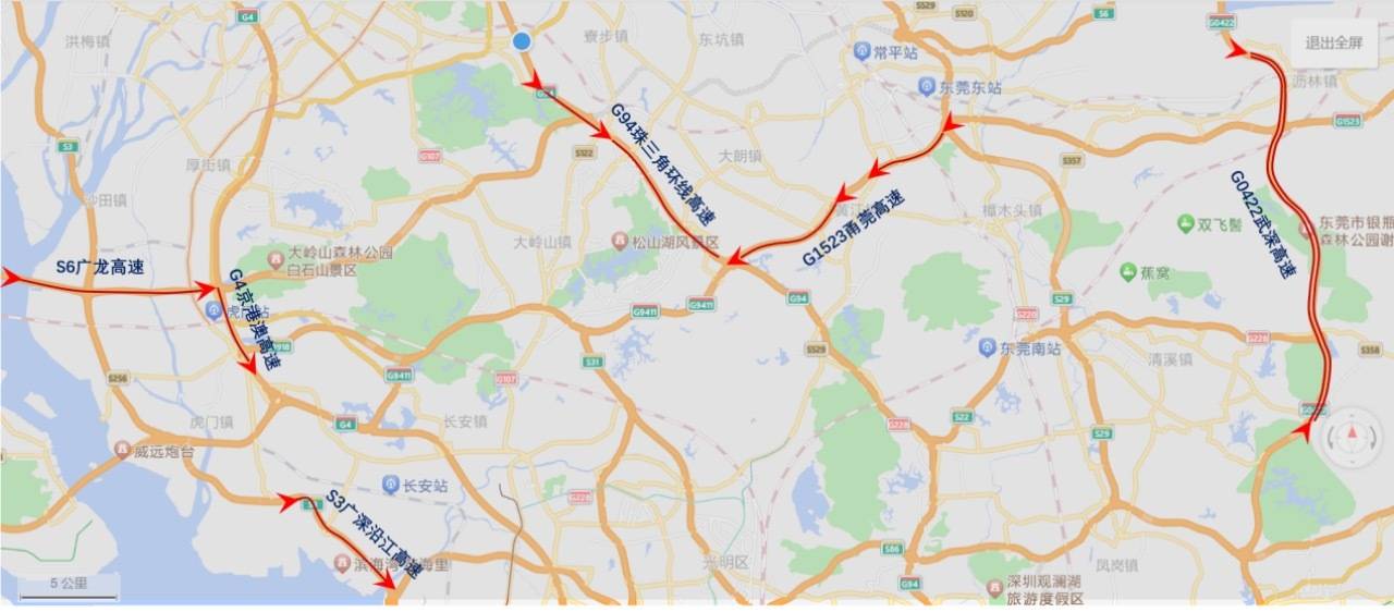 东莞_辖区_高速公路