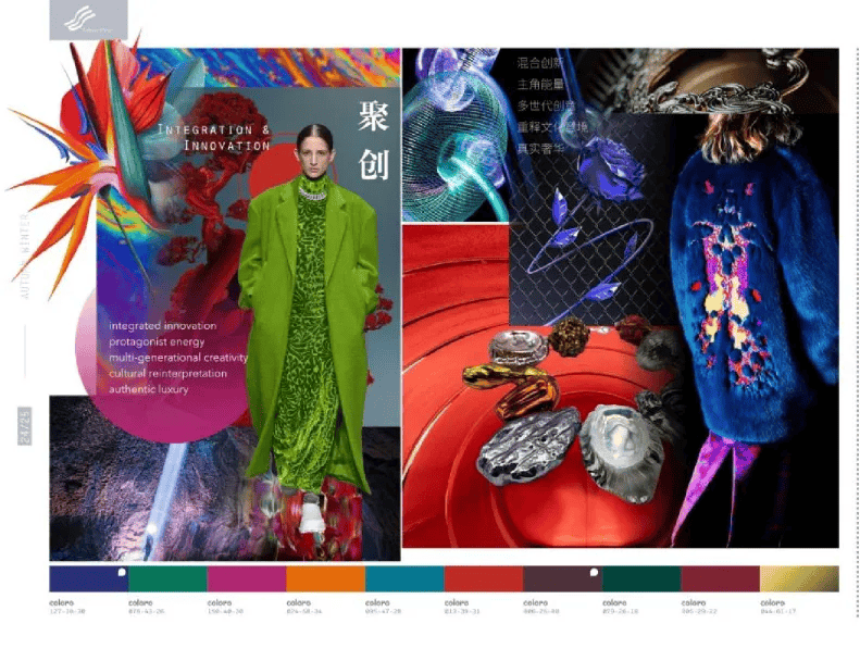 热点与时偕行感知202425秋冬中国国际皮革裘皮时装面料流行趋势在海宁