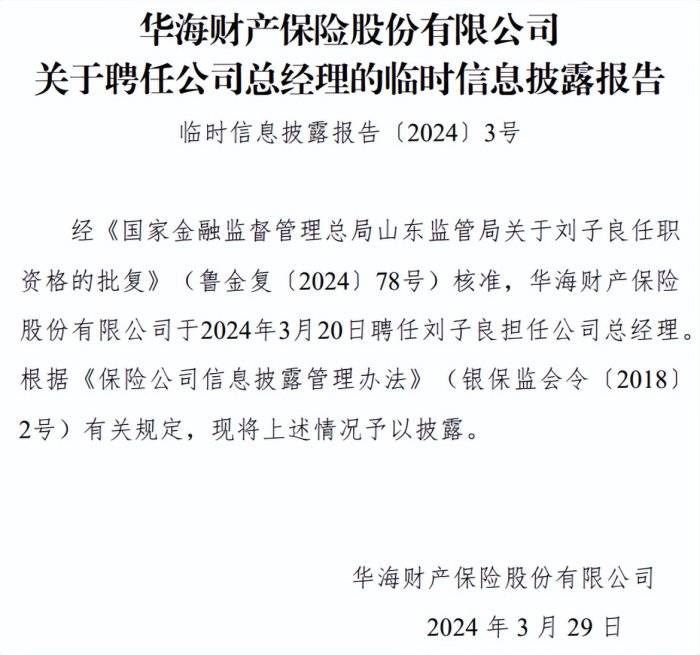 亟待走出三大困局华海财险新任80后总经理面临两大转型压力