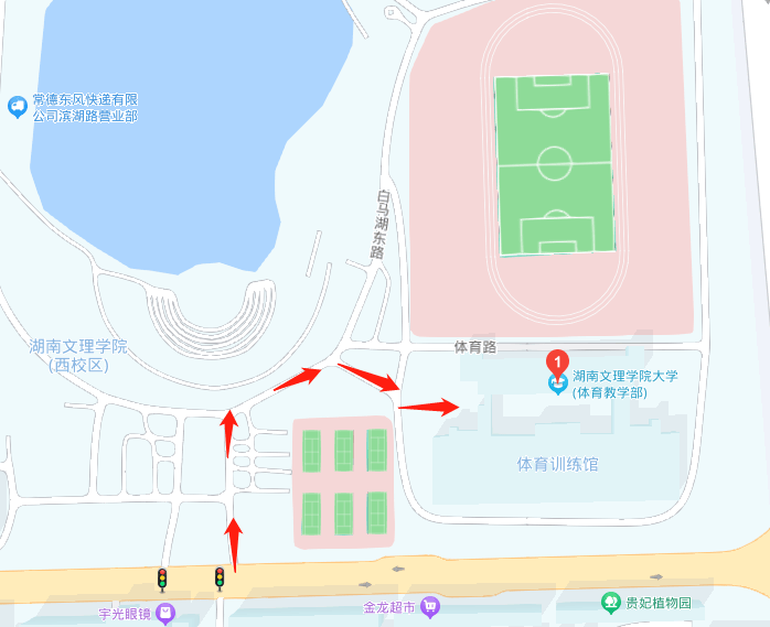 湖南文理学院校内地图图片