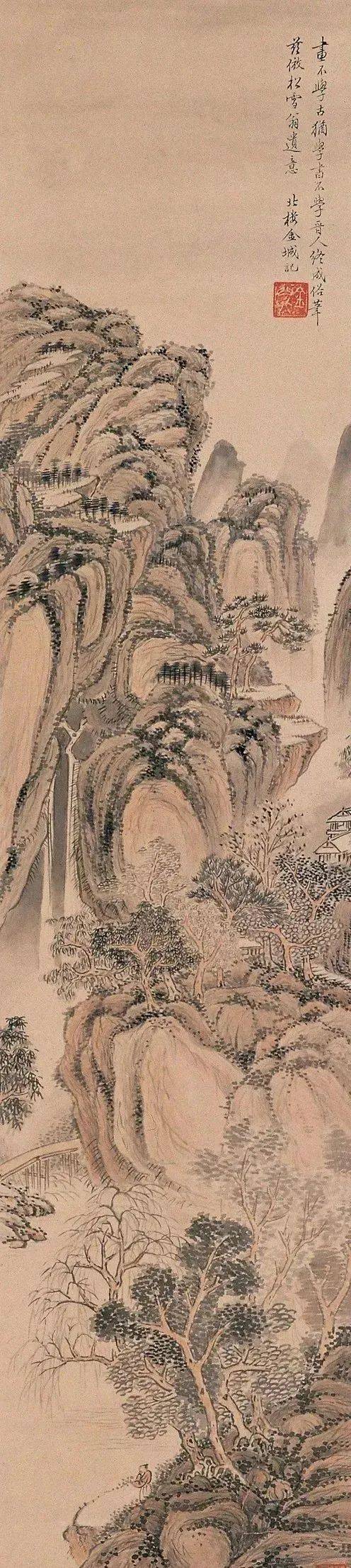 55幅高清国画小小秀丽山水画显得富有生气