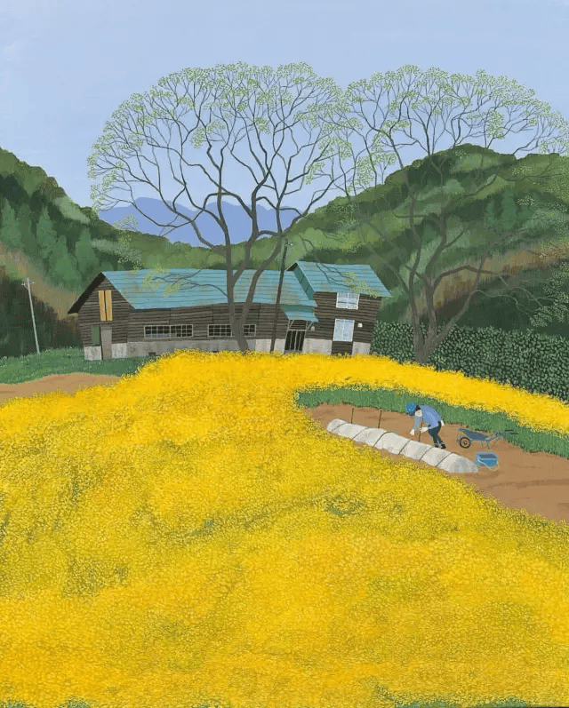 数不尽的田野风情与乡愁思绪_原田泰_日本_艺术