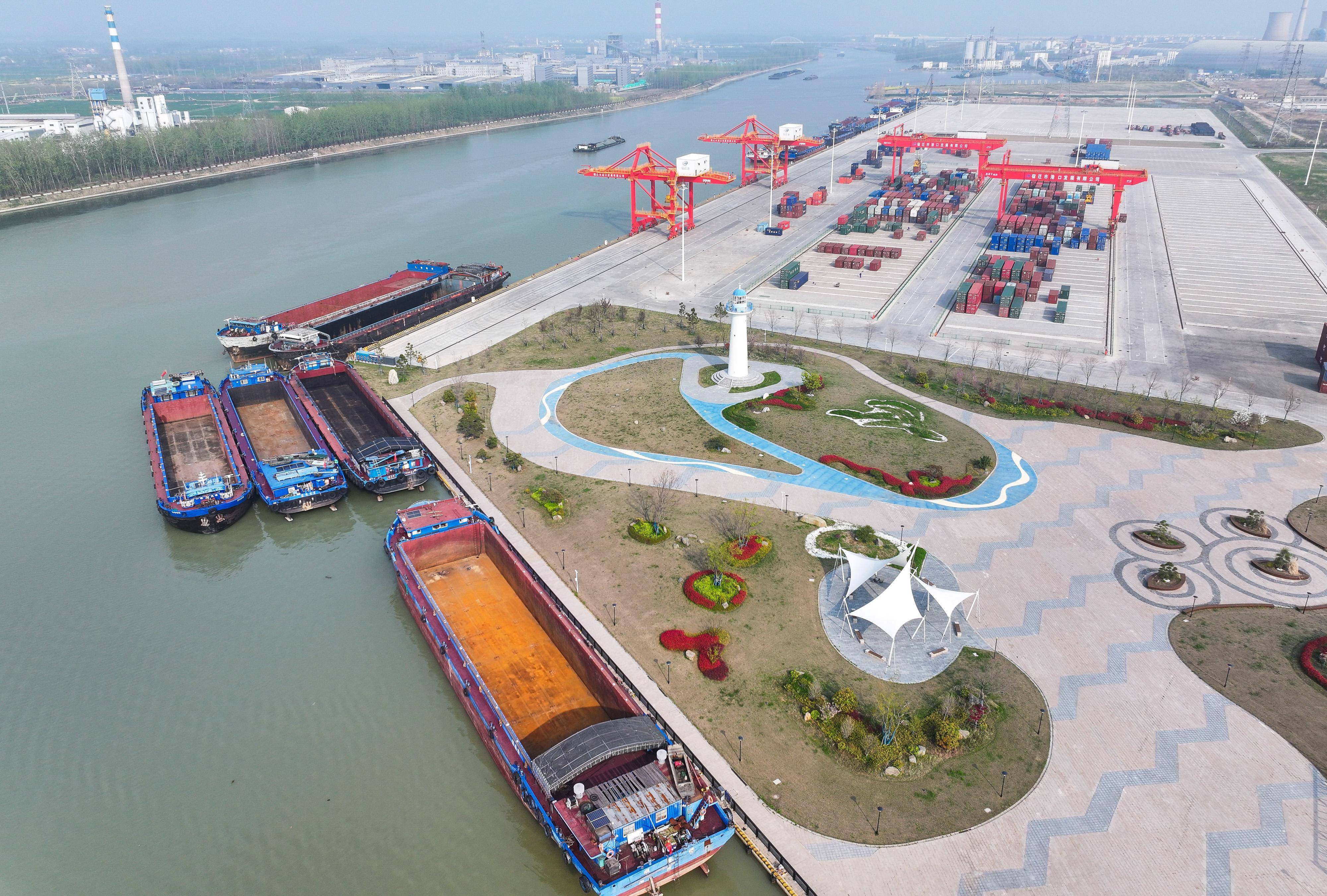 运河宿迁港运输事业稳健发展