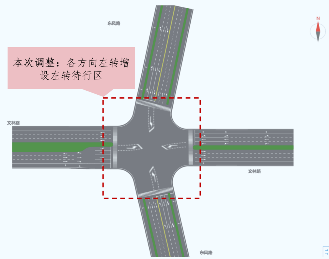 路05堵点5文兴路-下帝王村问题分析路口内部面积大,车辆通行时间久
