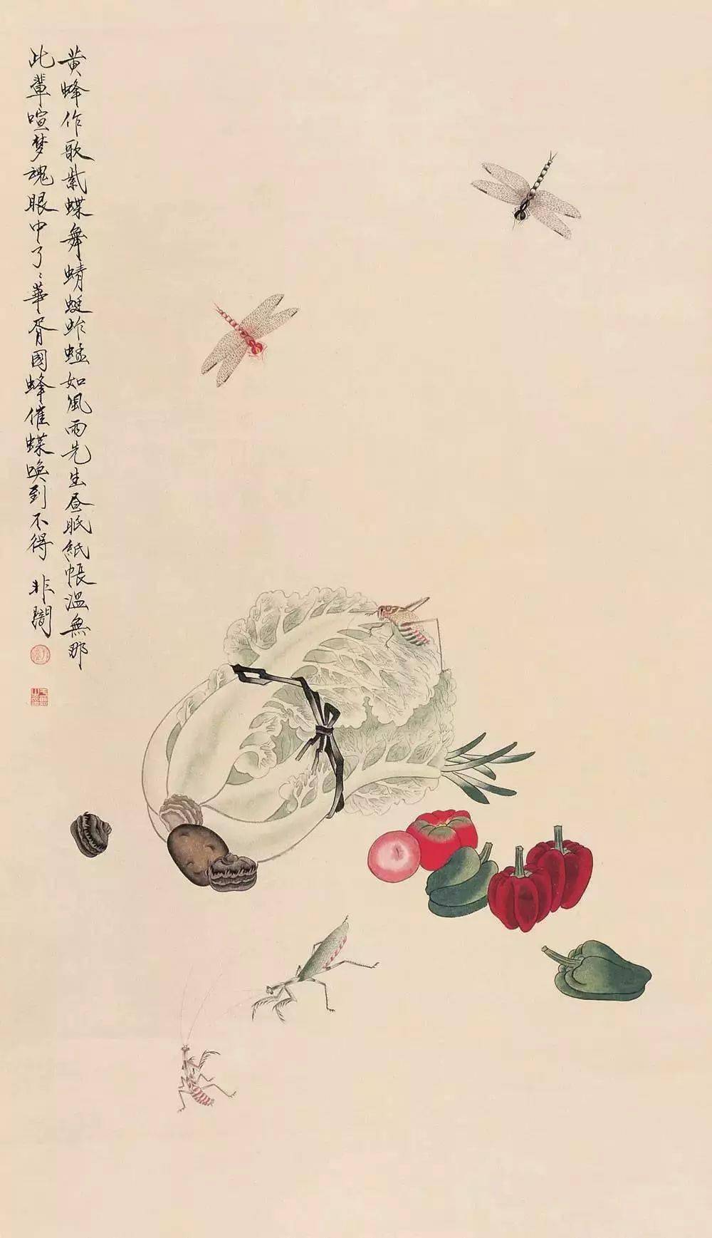 欣赏于非闇工笔花鸟100幅棒棒哒