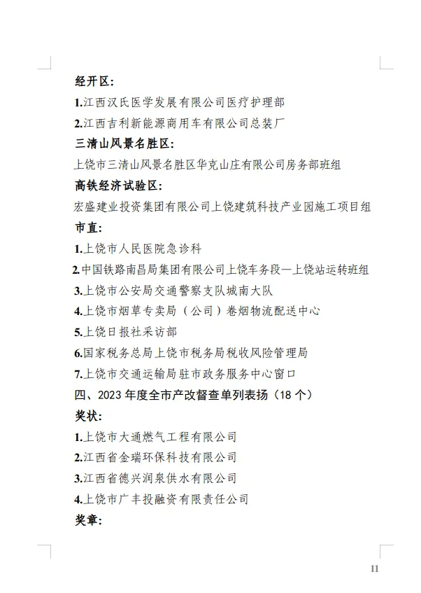 2024年上饶市五一劳动奖和上饶市工人先锋号拟表扬对象公示