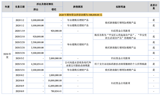 实控人占用公司资金购买理财永创医药被警告麻了