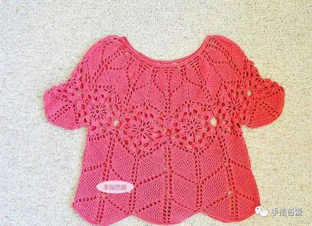 钩亲子装服饰的花型附图解