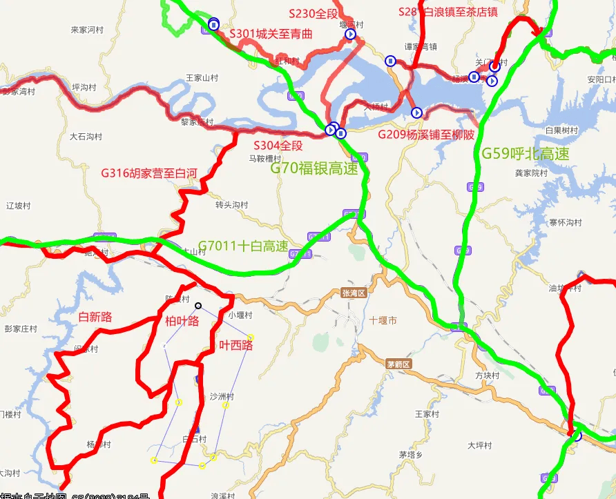 来凤242国道全程线路图图片