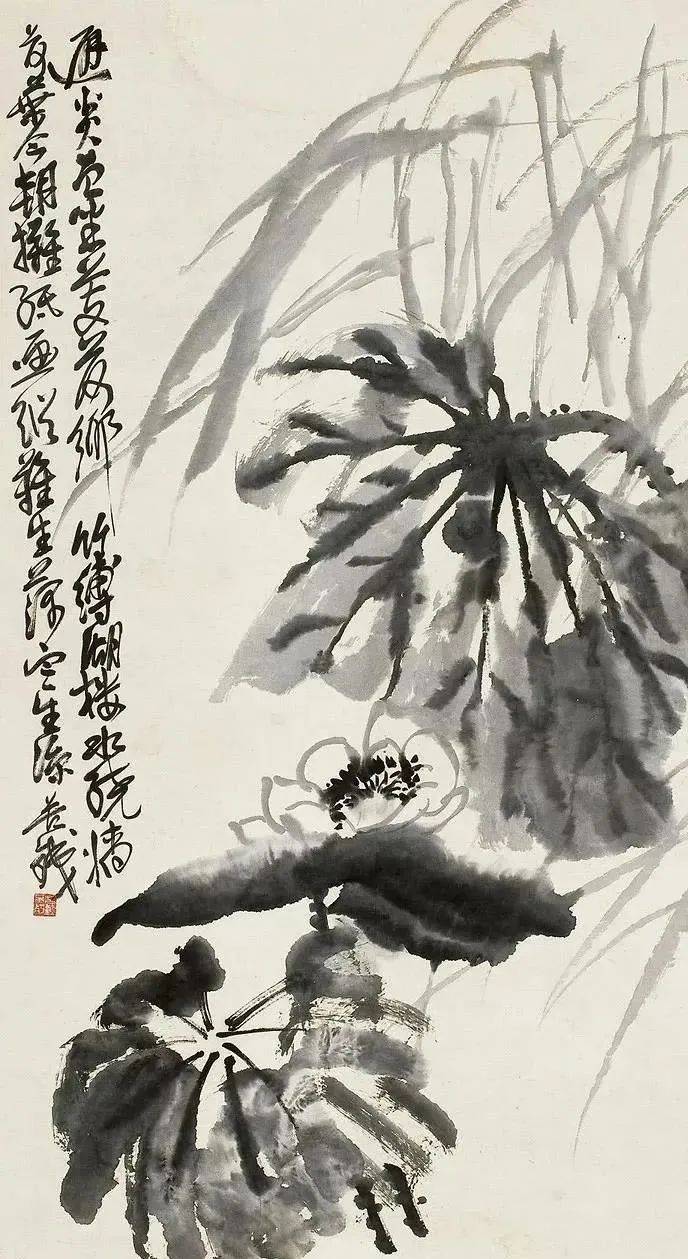 吴昌硕画荷花作品大全图片