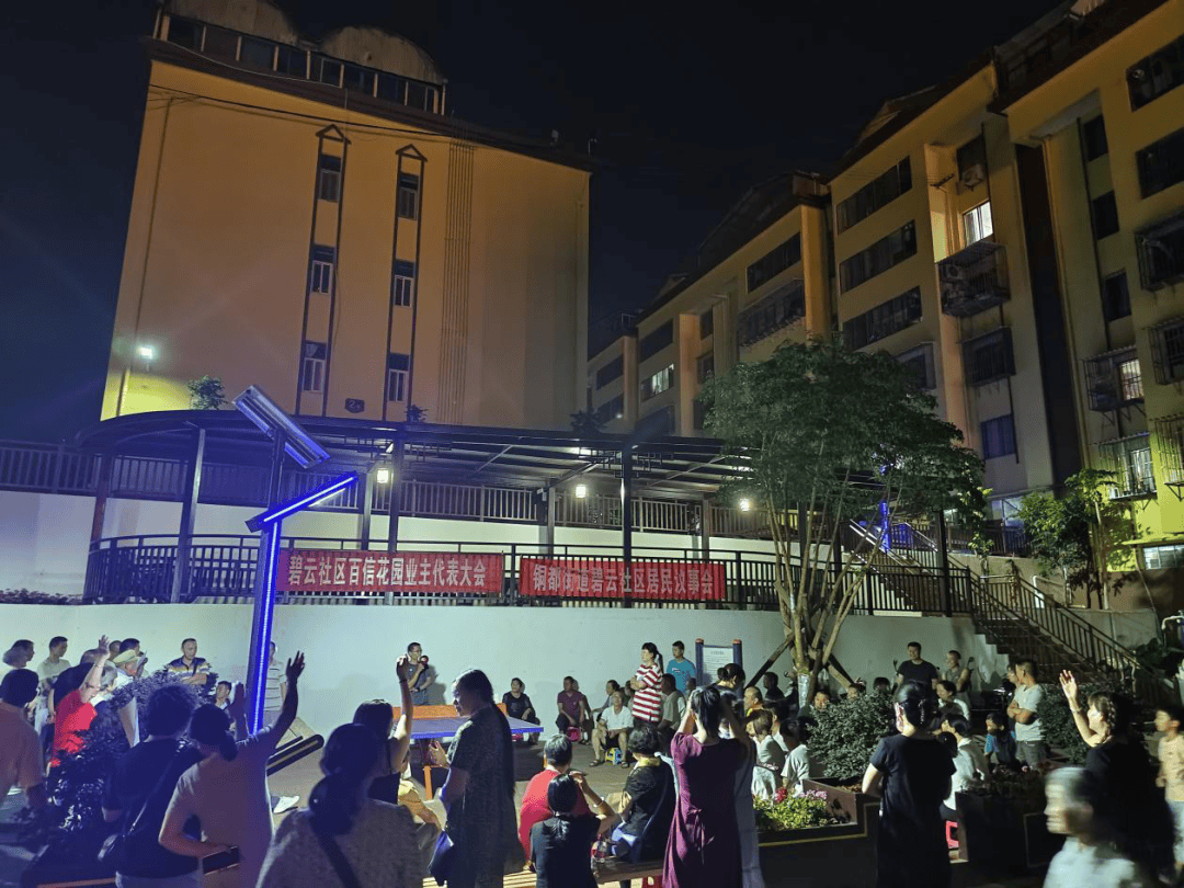 碧云社区召开民主协商议事会引进物业管理公司进百信花园小区