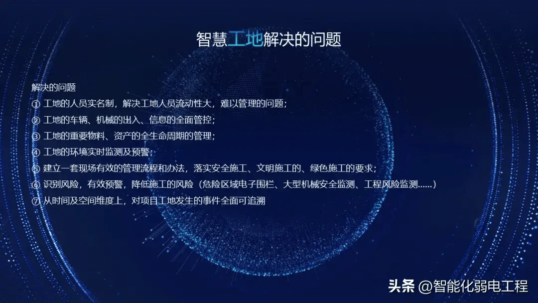 最新版智慧工地解决方案,科技型的ppt模板素材