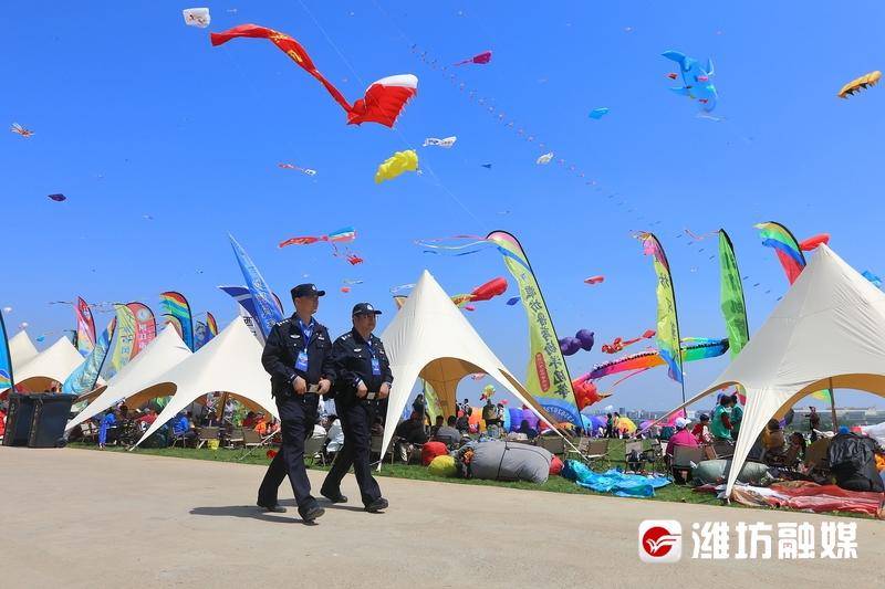 【更好潍坊】欢心又安心,风筝会上他们拉紧"平安线"