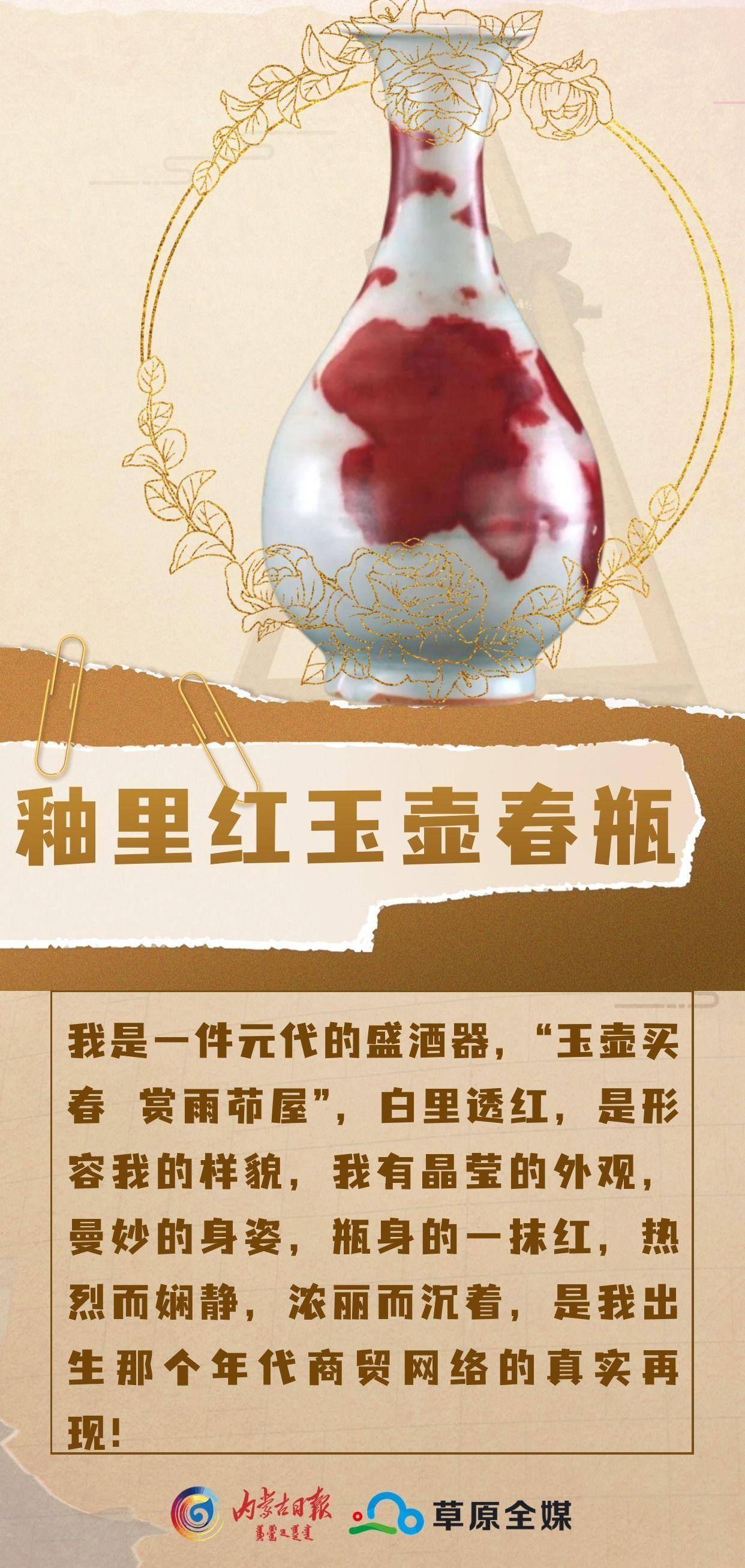 大発 中国　釉裏紅　花文　玉壺春瓶　金継ぎ直し　V　R7961 明洪武釉里紅花卉紋玉壺春瓶| Chinese Art | 2025 | Sotheby's