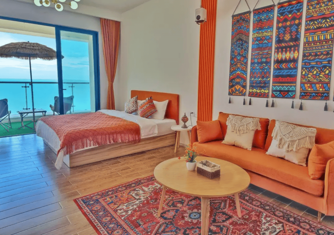 528元住惠州虹海湾高层主题海景房(19楼以上)观景大阳台,下楼即沙滩