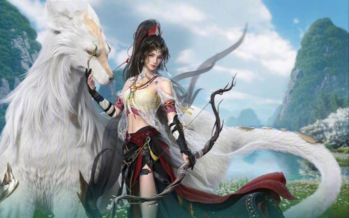 游戏设定中的万灵山庄弟子擅长使用弓箭,精通射术,可以与动物做朋友