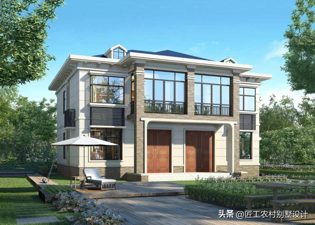 3款小户型二层别墅,小宅基地建出豪宅范,这样的别墅父母很喜欢