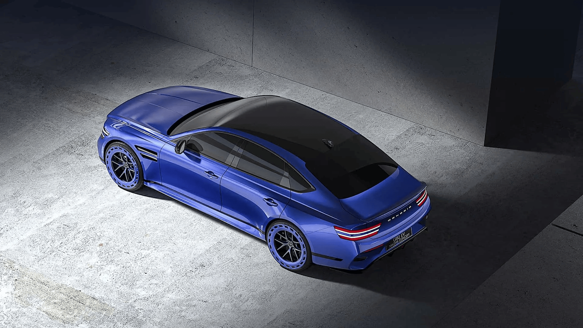 genesis g80 magma 概念车展示电动性能轿车新姿态