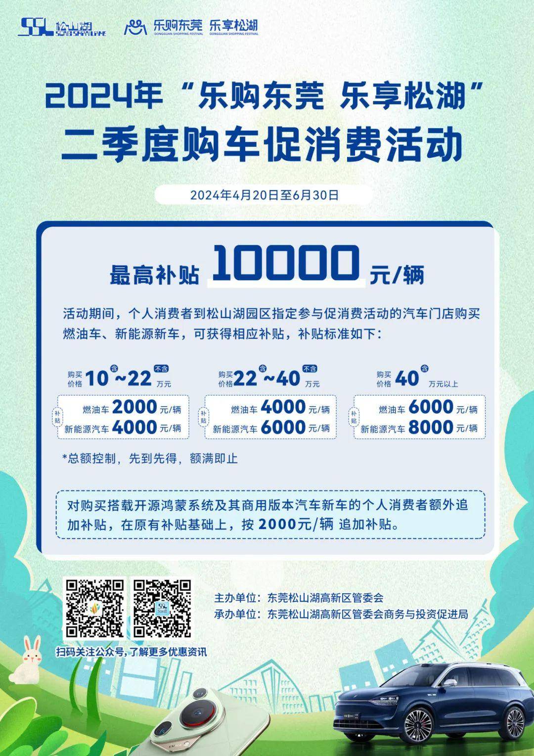 送福利!万元购车补贴,百元消费立减,来松山湖嗨fun"五一"!