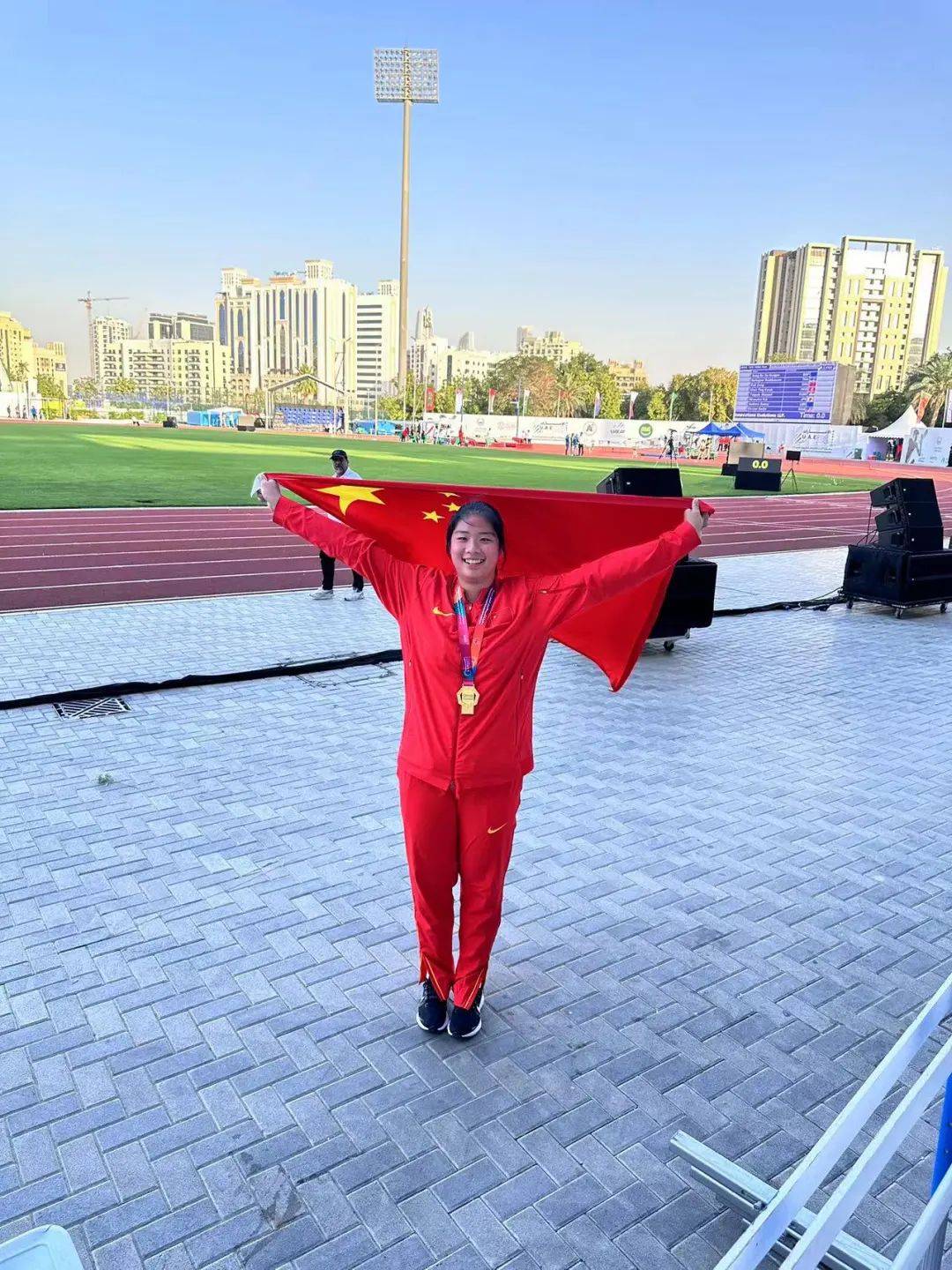 点赞!常州运动员韩冰杨勇夺亚洲青年田径锦标赛女子铁饼项目金牌
