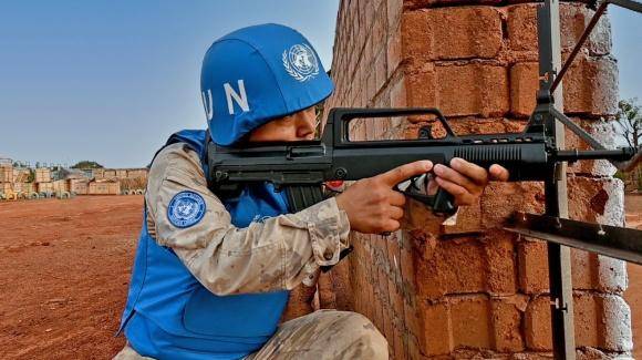 国际劳动节,维和军人在战位