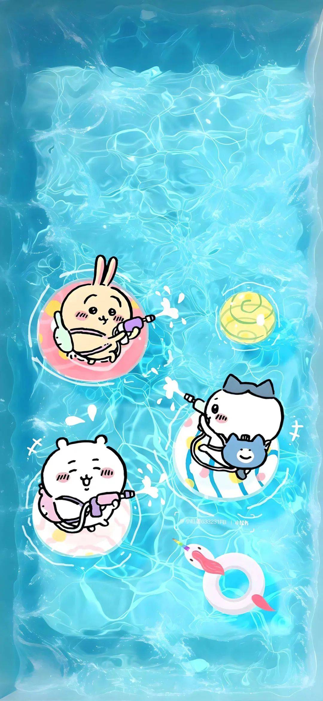 壁纸合集 | 泳池景深壁纸~夏天快乐!