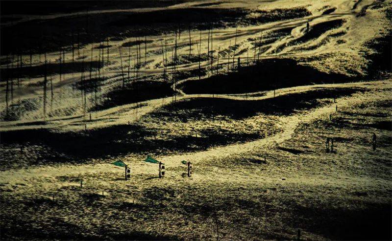 金滩写意 马连春 摄点评:作者主观控制曝光,以暗调画面呈现,明暗对比