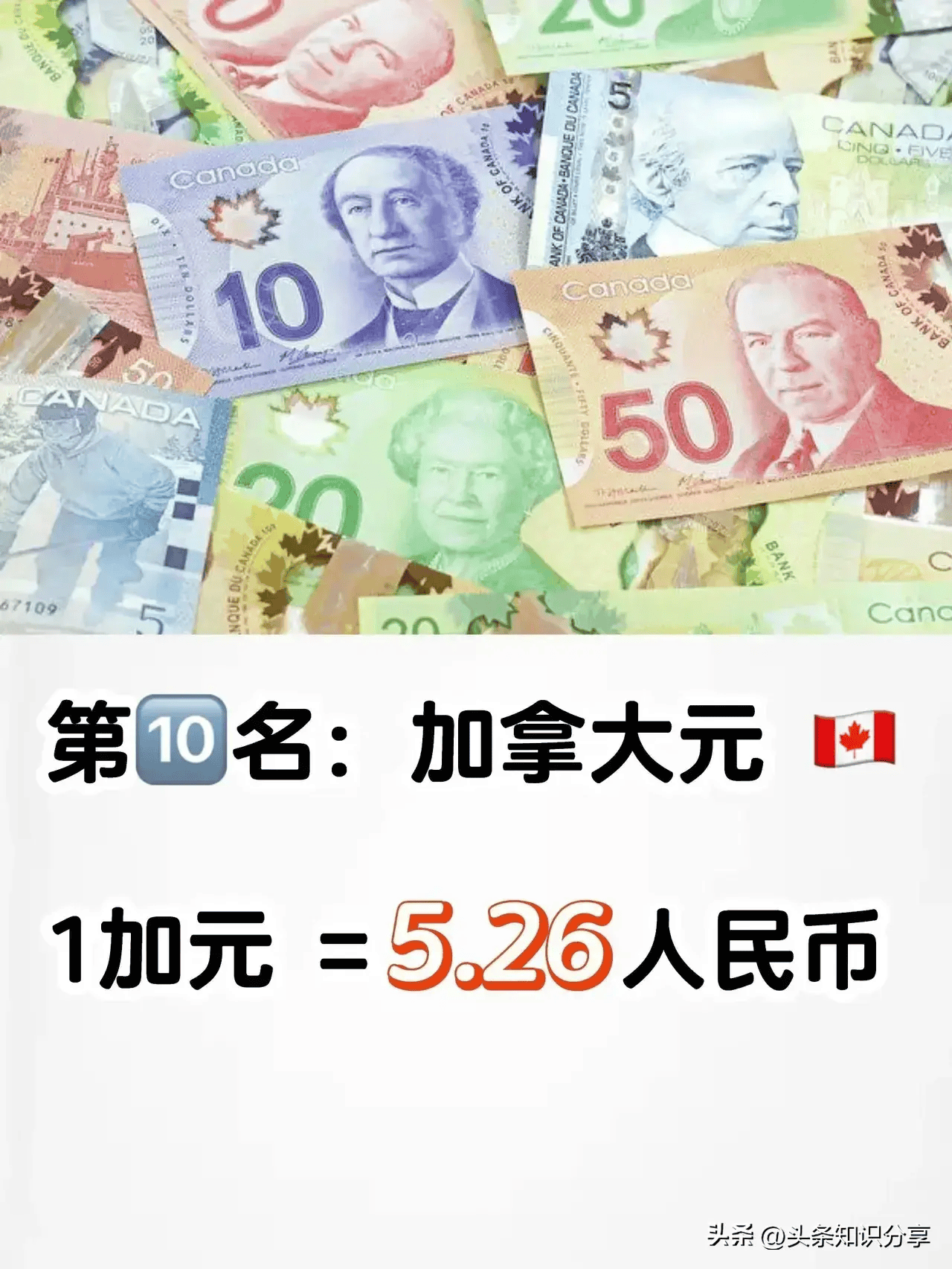 全球十大货币排名!