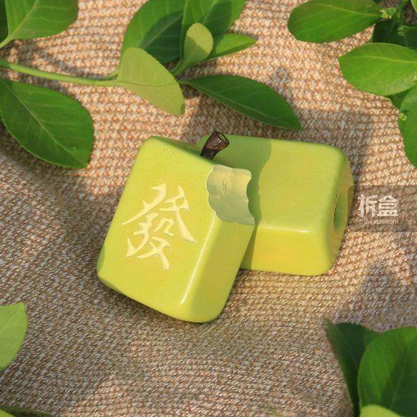 所乐工作室 发财麻将 苹果 可爱q版麻将水果 潮玩手办