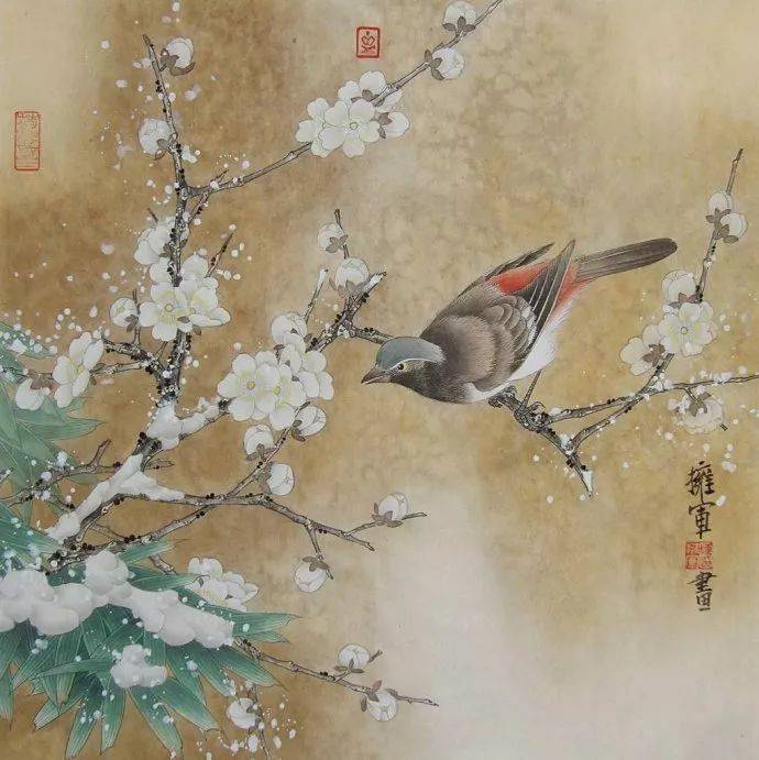 清新雅致|陈拥军工笔花鸟画赏析(55幅)