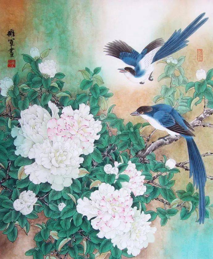 清新雅致|陈拥军工笔花鸟画赏析(55幅)