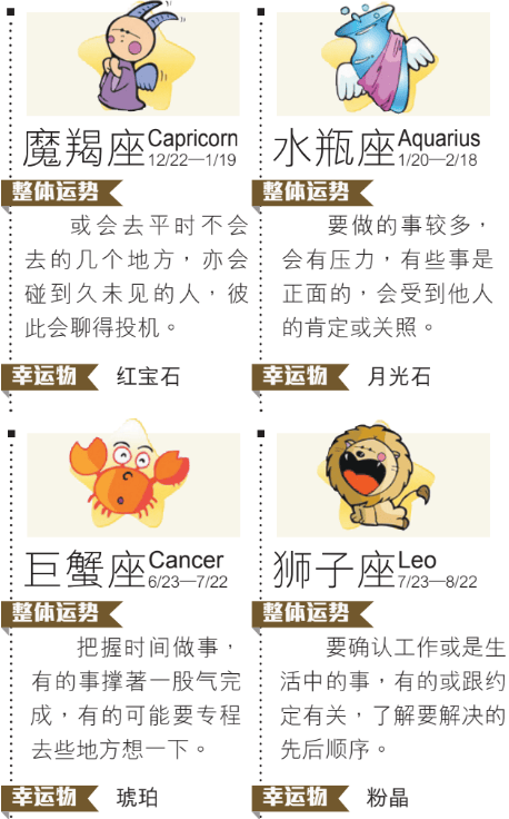 12星座一周运势(5月11日-5月17日)