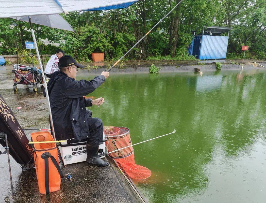 眼神专注爱好者群英聚集是钓鲫的好时节五月第三名周伟平第二名谢 里