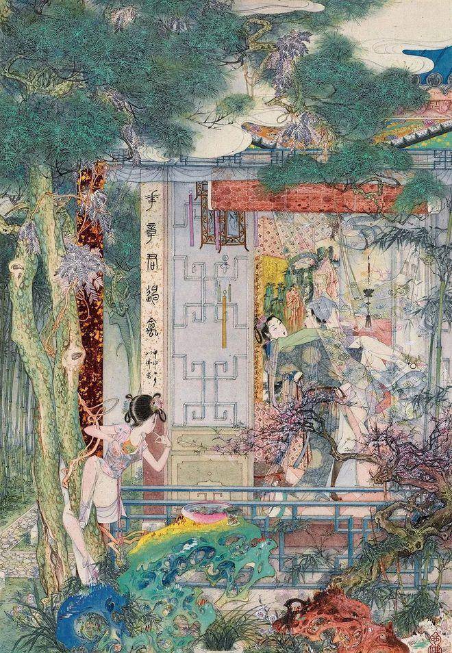 从宫中壁绘到《春宵秘戏图》-春宫图到底是什么？_唐寅_男女_黄帝