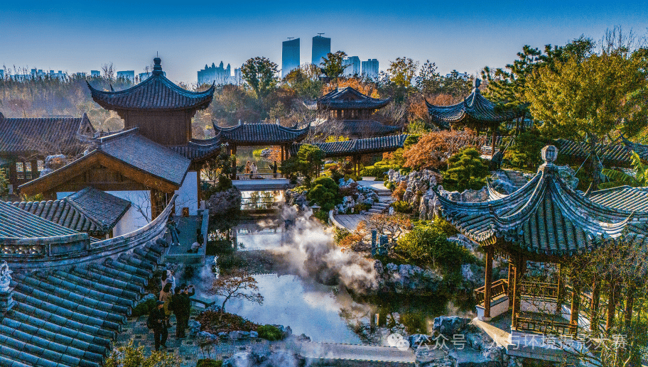 吴佩学《前滩骑观》邱锦明《大宁静安市民健身步道》组图4幅徐樑《儿