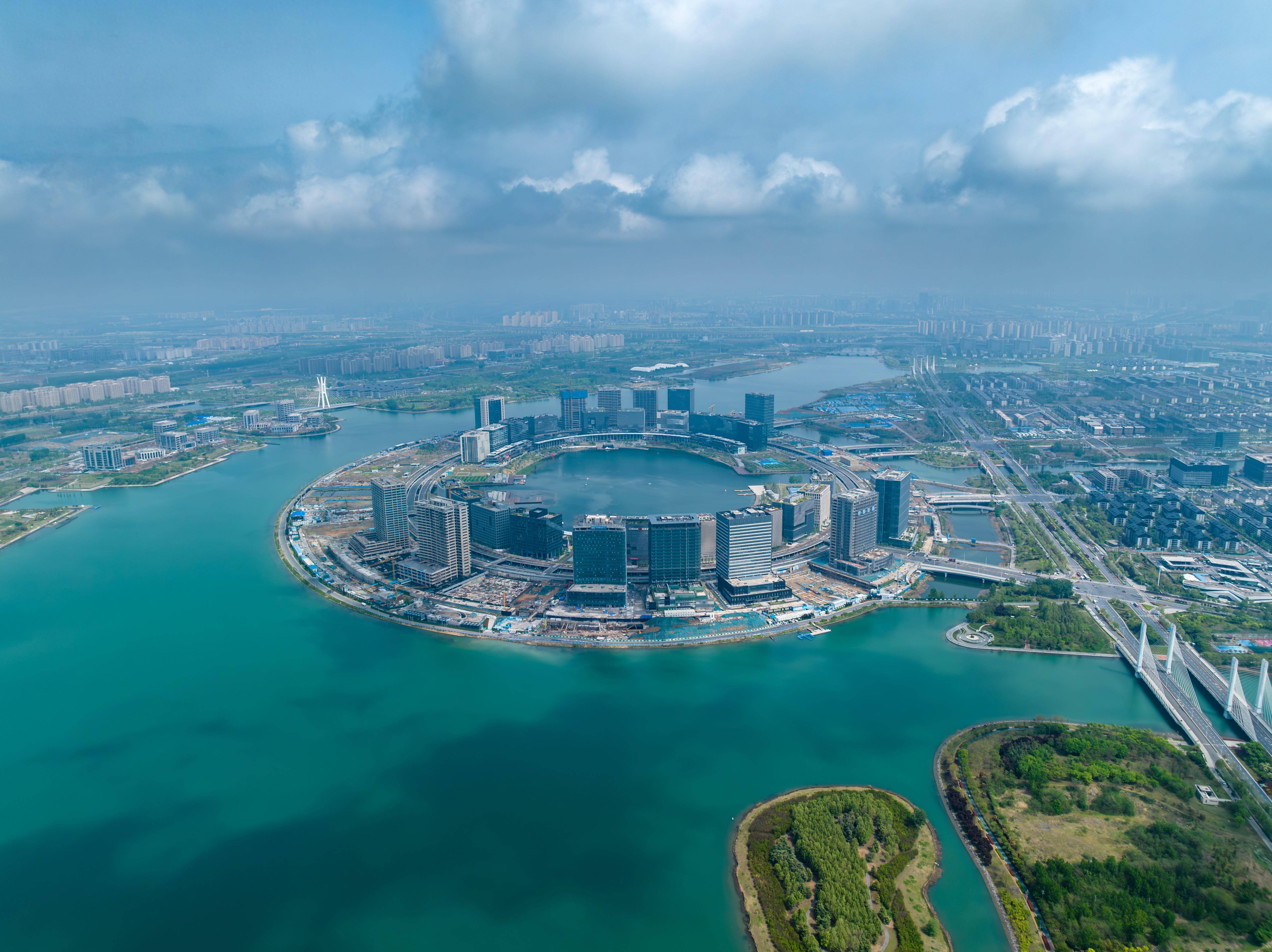 郑州金融岛地标建筑图片