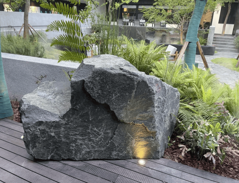 点"石"成景,中国黑神奇的造景艺术