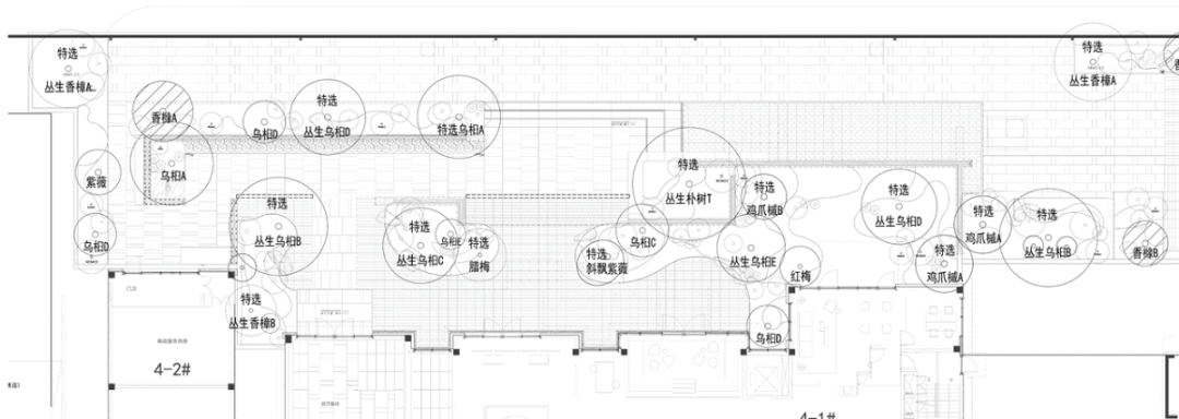 铜钱草等地被:瓜子黄杨,毛鹃,紫鹃等花乔/色叶乔:斜飘紫薇,鸡爪槭