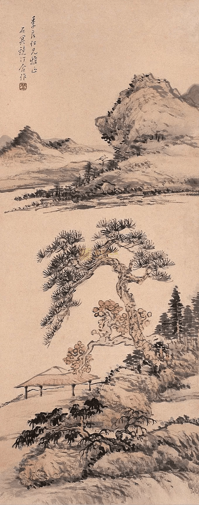 启功之师:吴镜汀山水画赏析