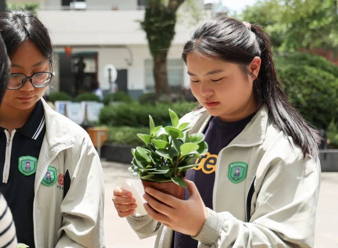 爱的认养,"植"属于你 ——温州二职开展绿植认养活动