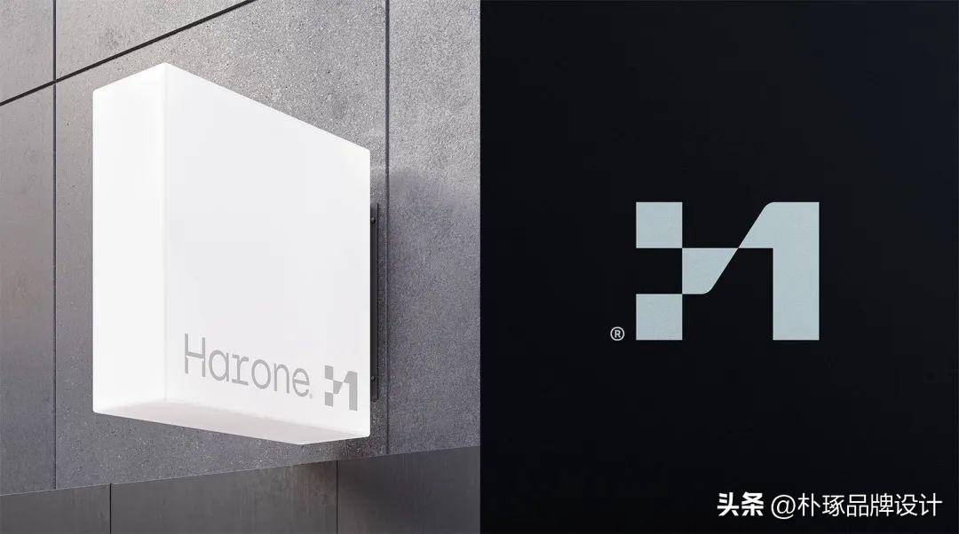 标志logo是以字母h作为核心创意,在细节上进行了差异化的设计处理