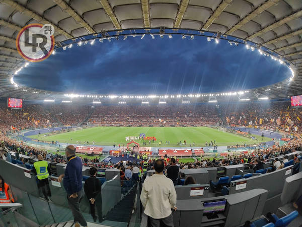 罗马本轮上座人数67334人!是主场重新设计并缩减容量后的新纪录