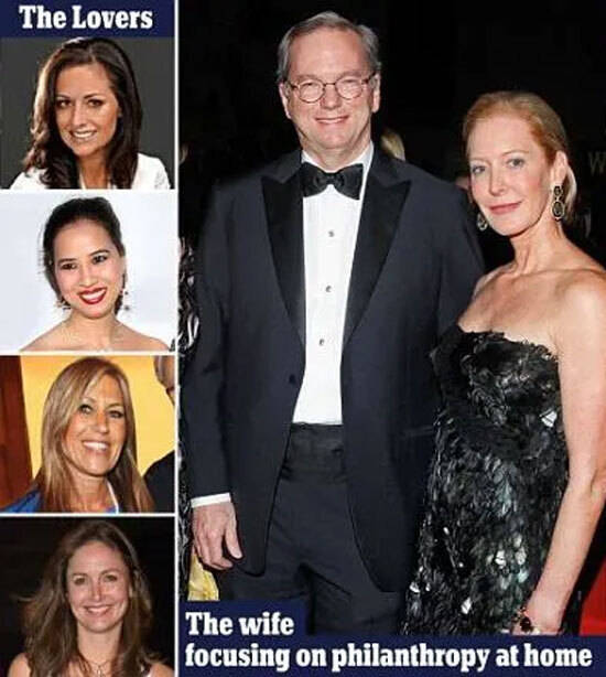 前谷歌ceo送给30岁的女友1亿美金,发妻不介意,夫妇仍结伴去赴宴