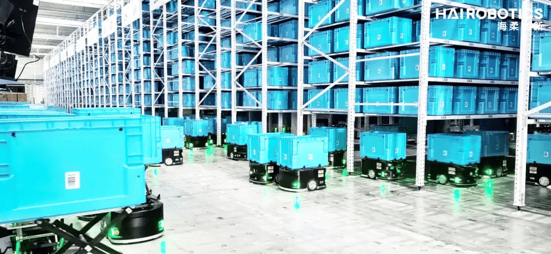 二是"干得快",即通过acr机器人与潜伏式顶升机器人k50结合的方式