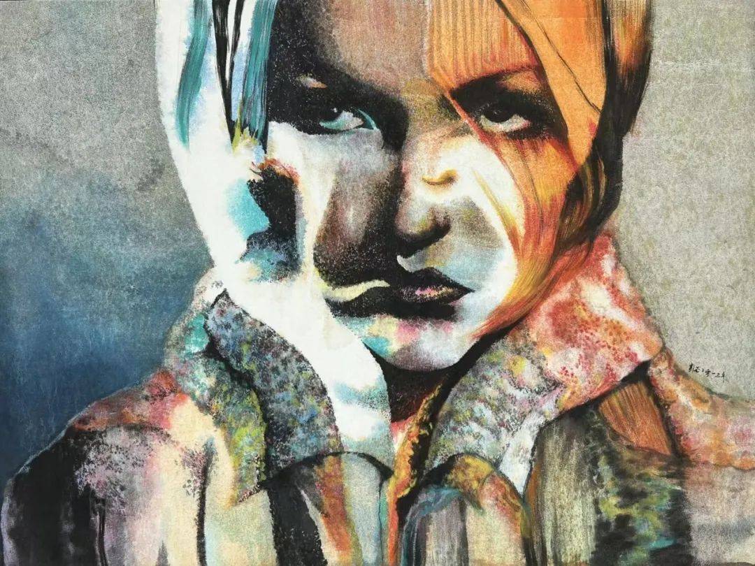 彭丕,卧底,80cmx100cm,油画,2013peng pis,undercover,80cmx100cmm